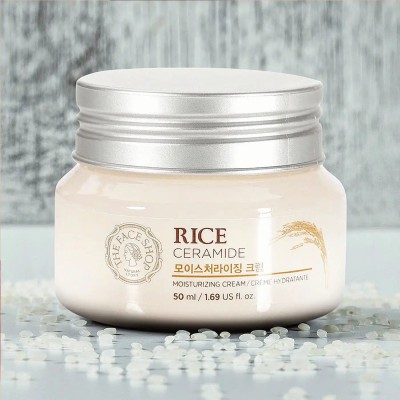 The face shop rice & ceramide moisturizing cream - 50ml