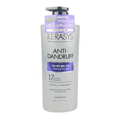 Kerasys Scalp Cooling Anti-Dandruff Protein Shampoo 600 ml